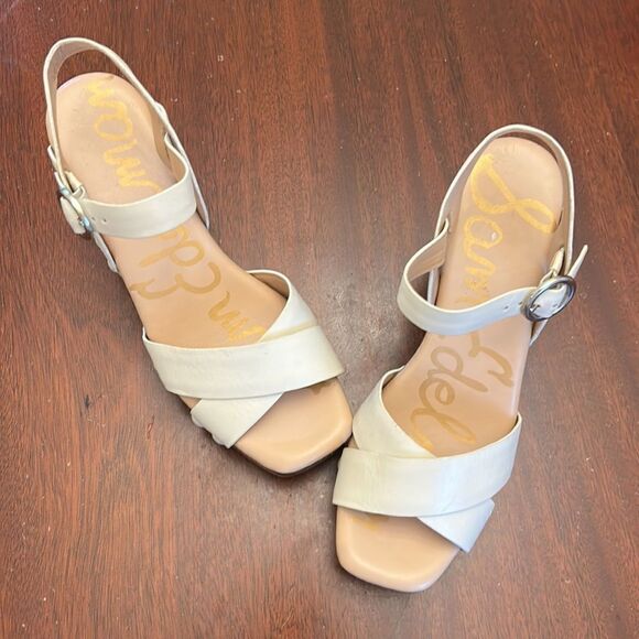 Sam Edelman Josefine cream platform heel Size 6 NWOT - Picture 2 of 10